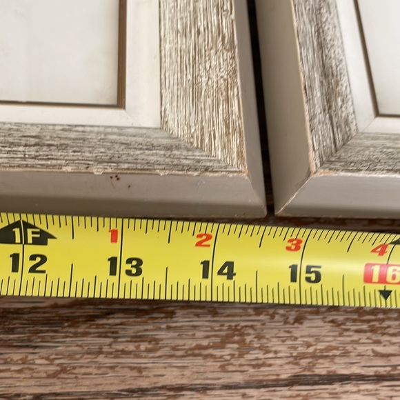 VINTAGE  set of two large framed needlepoint floral pink white ivory cottagecore - Picture 10 of 10